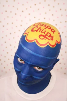 Vibrant photo art by Enora Lalet: colorful depiction of a Chupa Chups