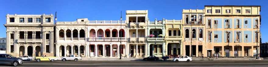 Photo art by Joerg Dietrich: street view of Malecón in Havana, Cuba.