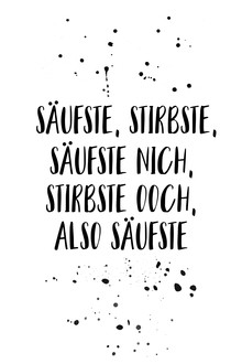 Melanie Viola, Berlin Dialect SÄUFSTE, STIRBSTE,SÄUFSTE NICH, STIRBSTE OOCH, ALSO SÄUFSTE