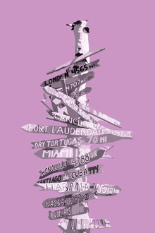 Melanie Viola, Graphic Art SIGNPOST pink