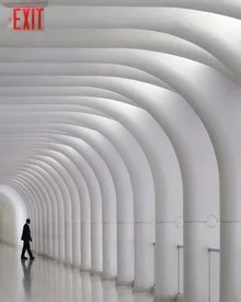 Photo art by Roc Isern: modern design of the Oculus in New York