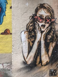 Colorful graffiti on a wall in Marseille, inspired by urban life.