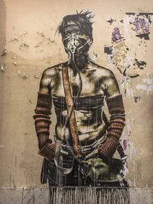 Colorful graffiti wall in Marseille reflecting urban life.