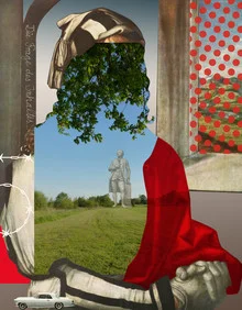 Illustration von Marko Köppe: surrealer Blick auf das Meer der Antworten