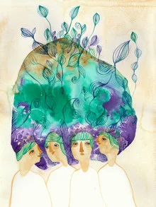 Illustration by Mirjam Siim: creative thoughts in vibrant colors
