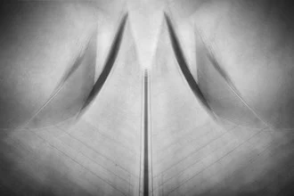 Photo art by Roswitha Schleicher-Schwarz: tent-like architecture in soft colors