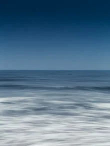 Photo art by Holger Nimtz: serene seascape in deep blue tones