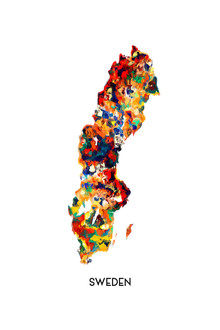 Karl Johansson, Map of Sweden (Schweden, Europa)