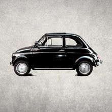Steffi Louis, vintage car (Italy, Europe)
