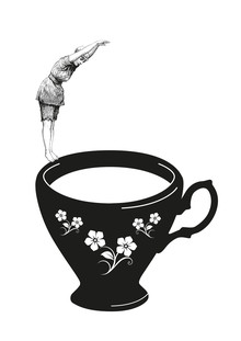Christina Ernst, Header in tea cup (Germany, Europe)
