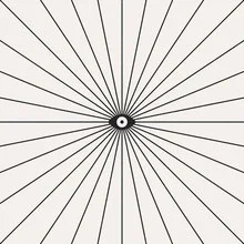Wall art by Florent Bodart: minimalist eye design in black and white