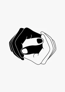 Illustration von Wuukasch: harmonisches Yin und Yang Symbol in sanften Farben