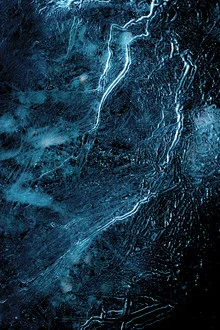 Photo art by Sebastian Worm: abstract ice art in a winter mood