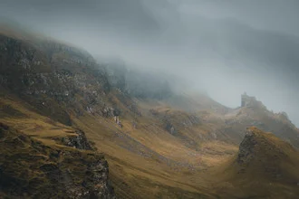 Photo art by Tiago Sales: soft fog over the Scottish Highlands
