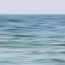Photo art by Manuela Deigert: gentle sea waves at the coast of Helgoland