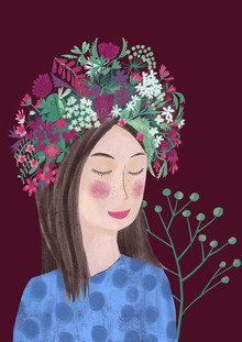 Constanze Guhr, Frau mit Blumenhaar