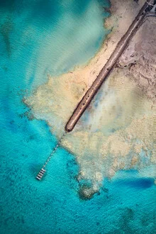 Photo art by Sandflypictures - Thomas Enzler: aerial view of the coastline in Australia