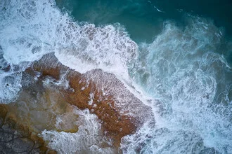Photo art by Sandflypictures: rough sea with gentle waves and cloudy sky