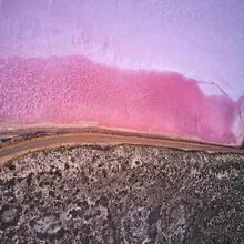Photo art by Sandflypictures: pink salt lake in Australia, soft colors and calming mood.