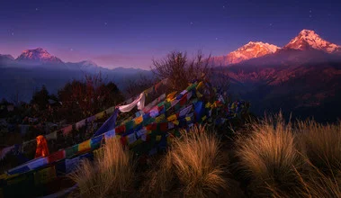 Photo art by Martin Morgenweck: soft light mood over Nepal's mountains
