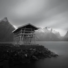 Photo art by Dennis Wehrmann: stormy landscape in the Lofoten, Norway