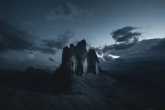 Photo art by Christoph Johann: picturesque landscape of Tre Cime in the Dolomites