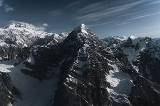 Photo art by Christoph Johann: serene shot of the Alaska Range with snow-capped mountains