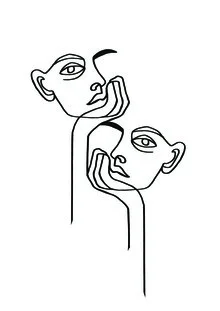 Illustration by Julia Hariri: abstract depiction of a face with fine linework.