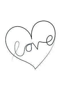 Illustration by Julia Hariri: abstract lines forming a heart, symbolizing love.