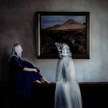 Photo art by Rova Fineart - Simone Betz: surreal waterfall in a dreamlike landscape