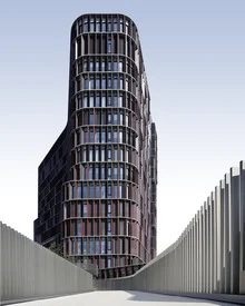 Fotokunst von Oliver Matziol: geometrische Kupferstruktur in sanften Farben