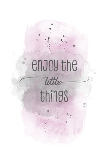 Melanie Viola, Enjoy the little things | watercolor pink