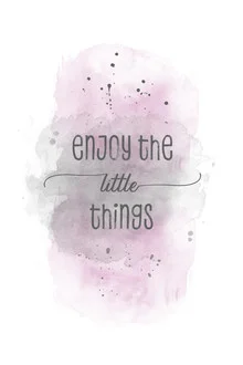 Wall art with watercolor design: soft pink hues and an uplifting message.