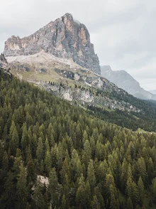 Photo art by Fabian Schumann: lonely mountain landscape in the Dolomites