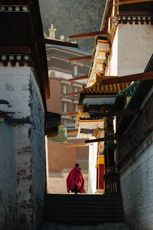 Photo art by Manuel Gros: serene monastery in the Chinese landscape