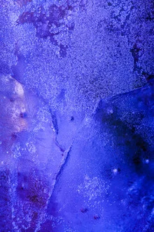 Abstract photo art in shades of purple, inspired by ice art and ice surfaces.