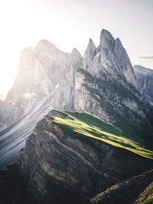 Photo art by Roman Huber: sunrise over the Dolomites in South Tyrol