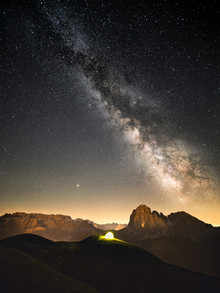 Roman Huber, Milky way in Val Gardena (Italy, Europe)