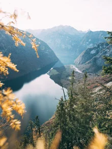 Photo art by Sebastian ‚zeppaio' Scheichl: serene view of Königssee in autumn