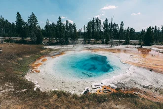 Photo art by Sebastian ‚zeppaio' Scheichl: calm water surface in Yellowstone National Park