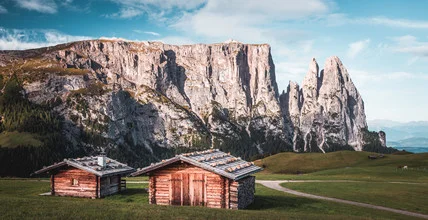 Fotokunst von Heiko Gerlicher: sanfte Hügel und Berge in der Seiser Alm