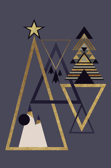 Sabrina Ziegenhorn, abstract christmas blue