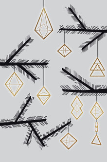 Sabrina Ziegenhorn, abstract christmas decorations (Germany, Europe)