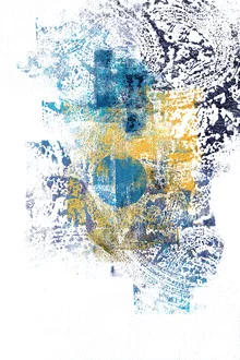 Abstract illustration with dynamic colors and soft patterns depicting a wild eclipse.