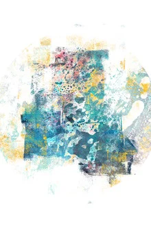Abstract illustration with soft colors and organic shapes, conveying a calm mood.