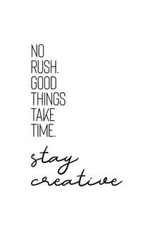 Illustration by Melanie Viola: calming depiction of the motto 'Stay Creative'