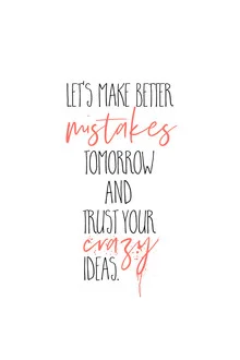 Illustration by Melanie Viola featuring a phrase about mistakes and crazy ideas