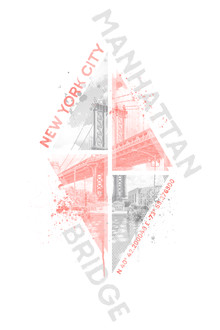 Melanie Viola, Coordinates NEW YORK CITY Manhattan Bridge living coral