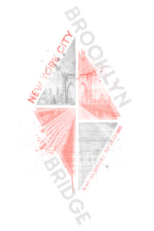 Melanie Viola, Coordinates NEW YORK CITY Brooklyn Bridge living coral