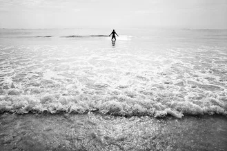 Photo art by Victoria Knobloch: gentle waves on a beach in Kenya